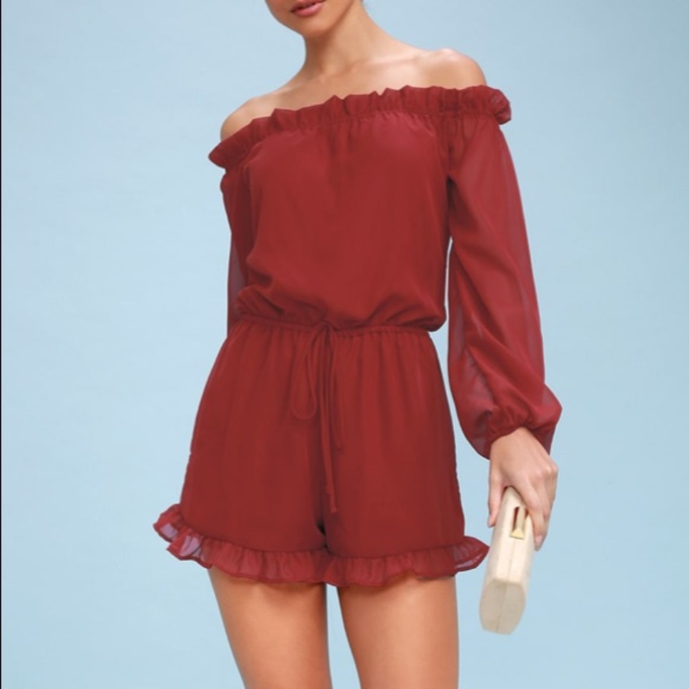 Lulus Off the shoulder romper